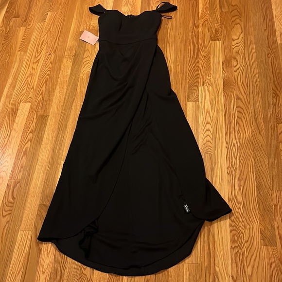 NWT BHLDN Rossi Crepe Maxi Dress, Black - Picture 8 of 11